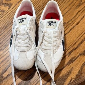 Reebok Classic White and Black Sneakers